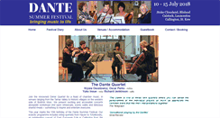 Desktop Screenshot of dantefestival.org
