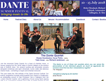 Tablet Screenshot of dantefestival.org